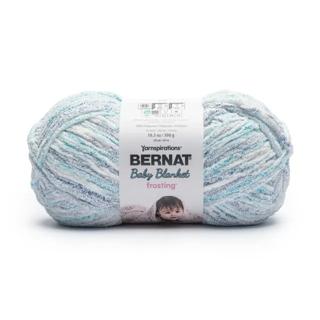 Bernat Baby Blanket Frosting Chenillegarn 300g Beere