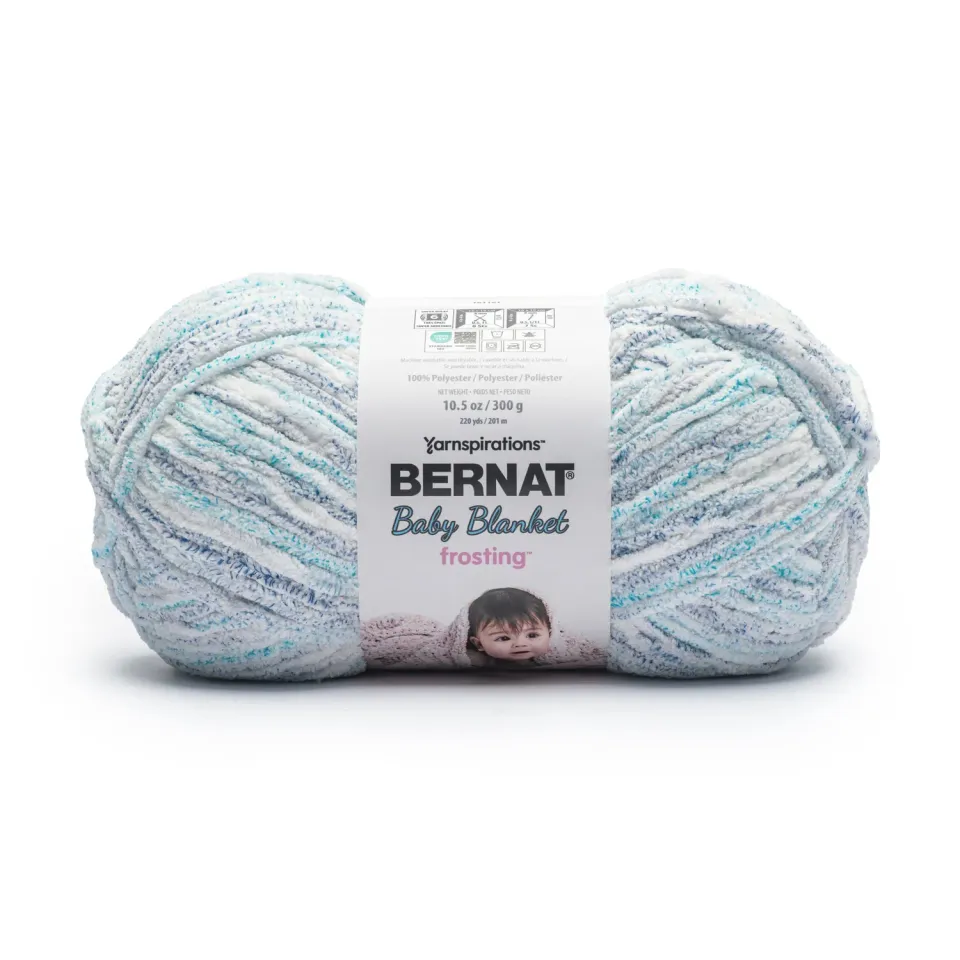 Bernat Baby Blanket Frosting Chenillegarn 300g Beere