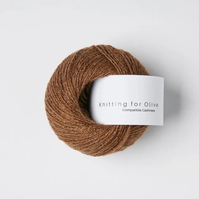 Knitting for Olive Compatible Cashmere Dark Cognac 25 g weich