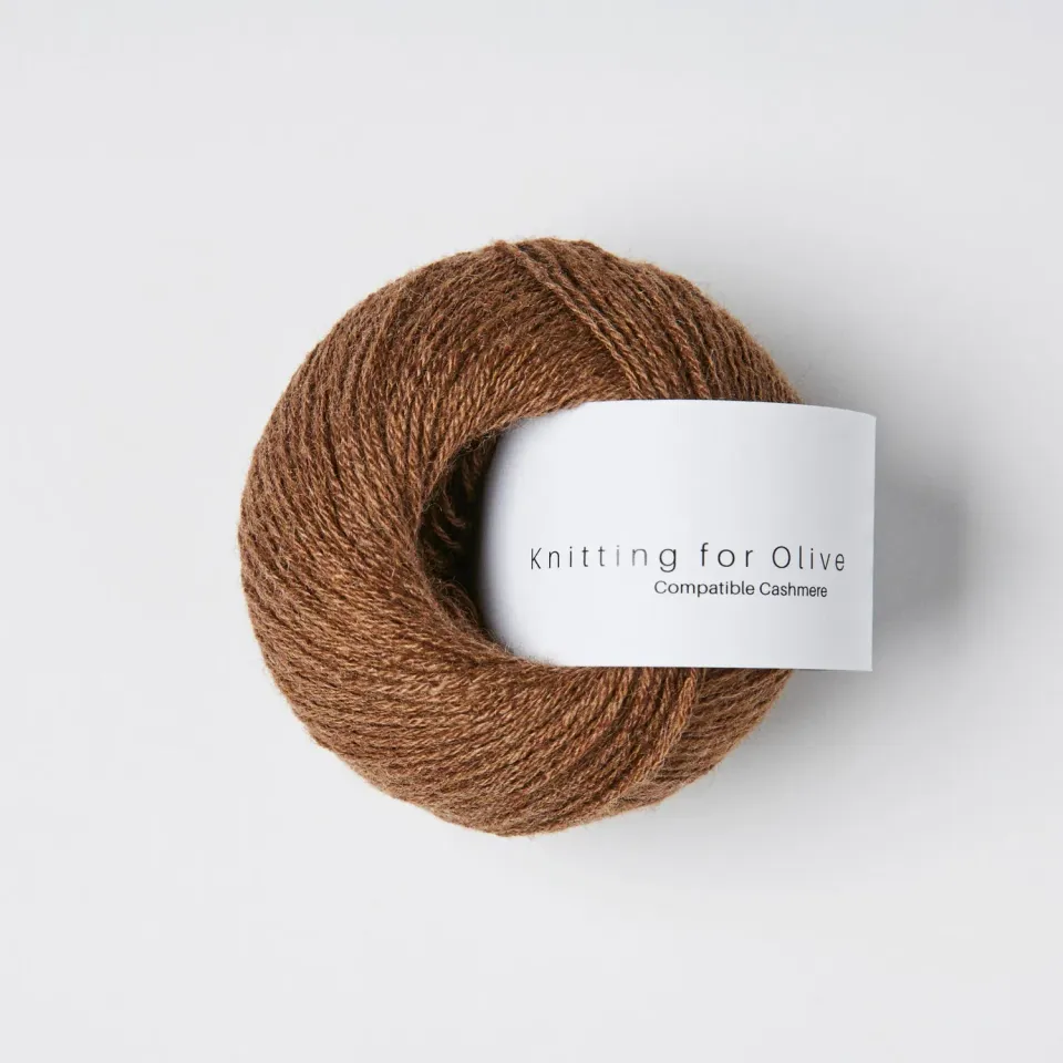 Knitting for Olive Compatible Cashmere Dark Cognac 25 g weich
