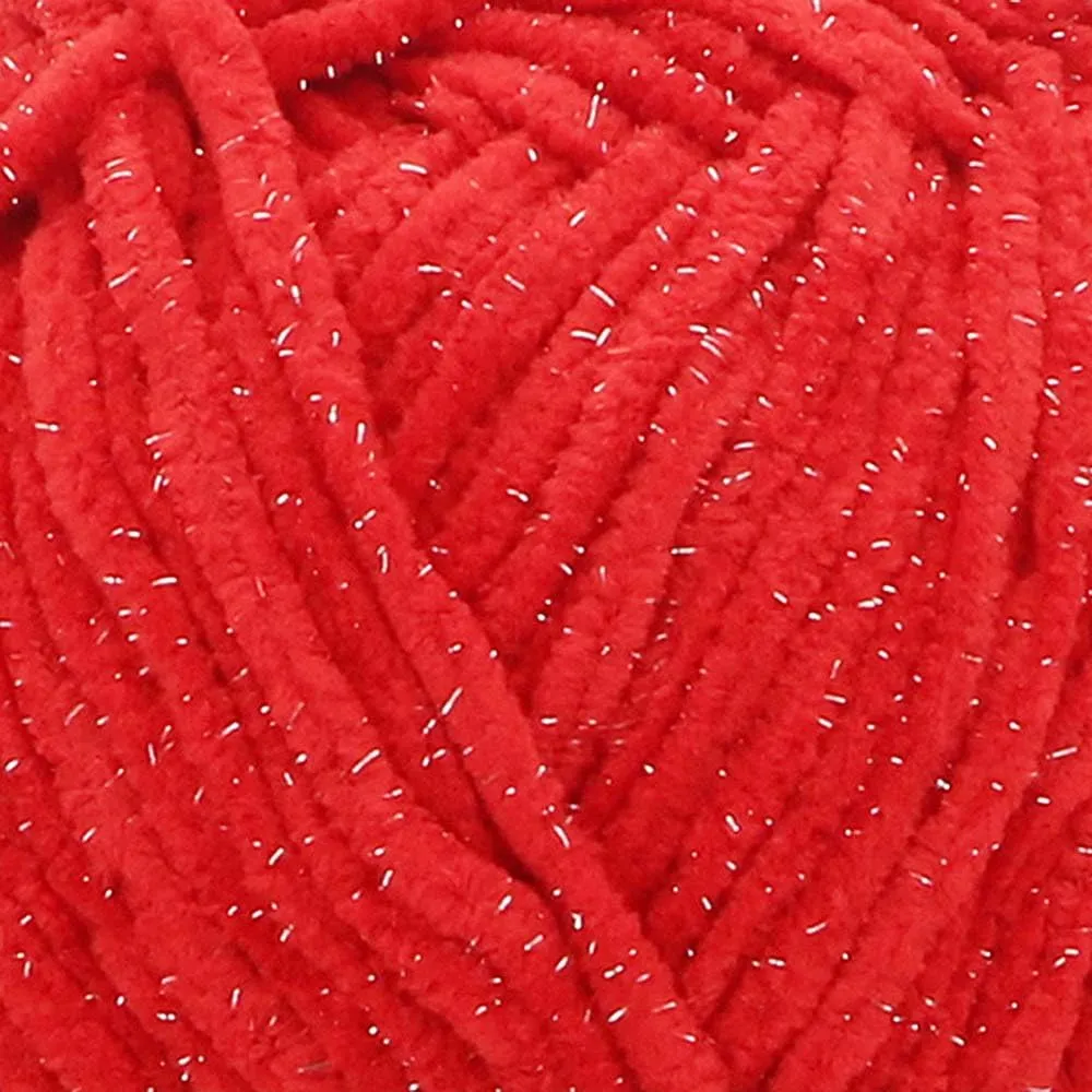 Scheepjes Little Darling 427S Häkelgarn Cherry Sparkle 50g Glitzer