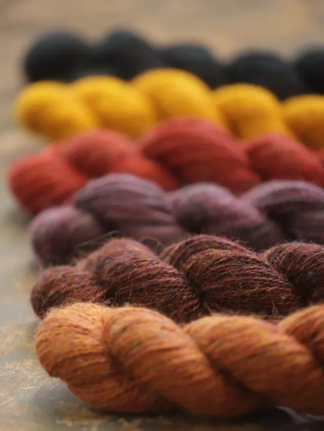 John Arbon Appledore Aran Wolle 100g Knobbed Russet