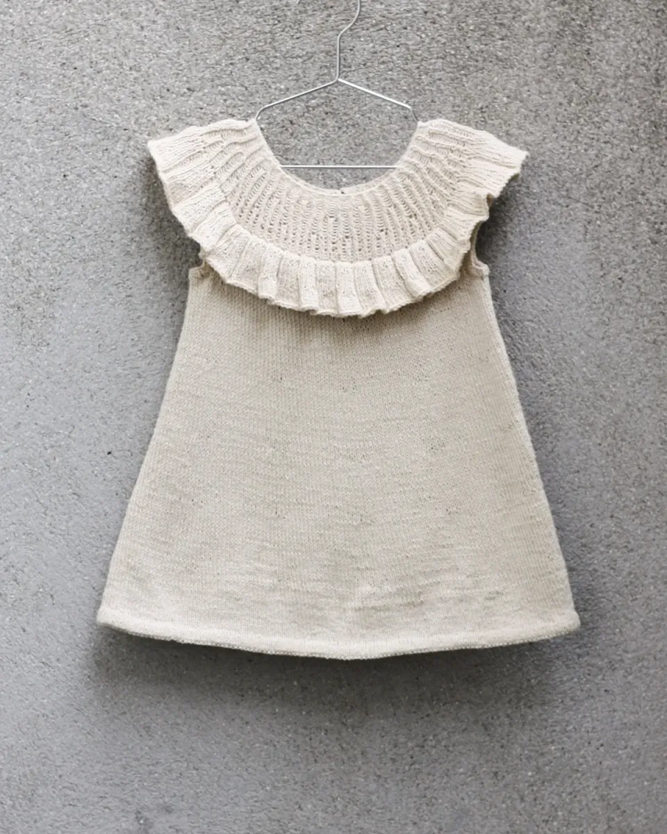 Knitting for Olive Polly Dress Strickanleitung Deutsch Rüschen