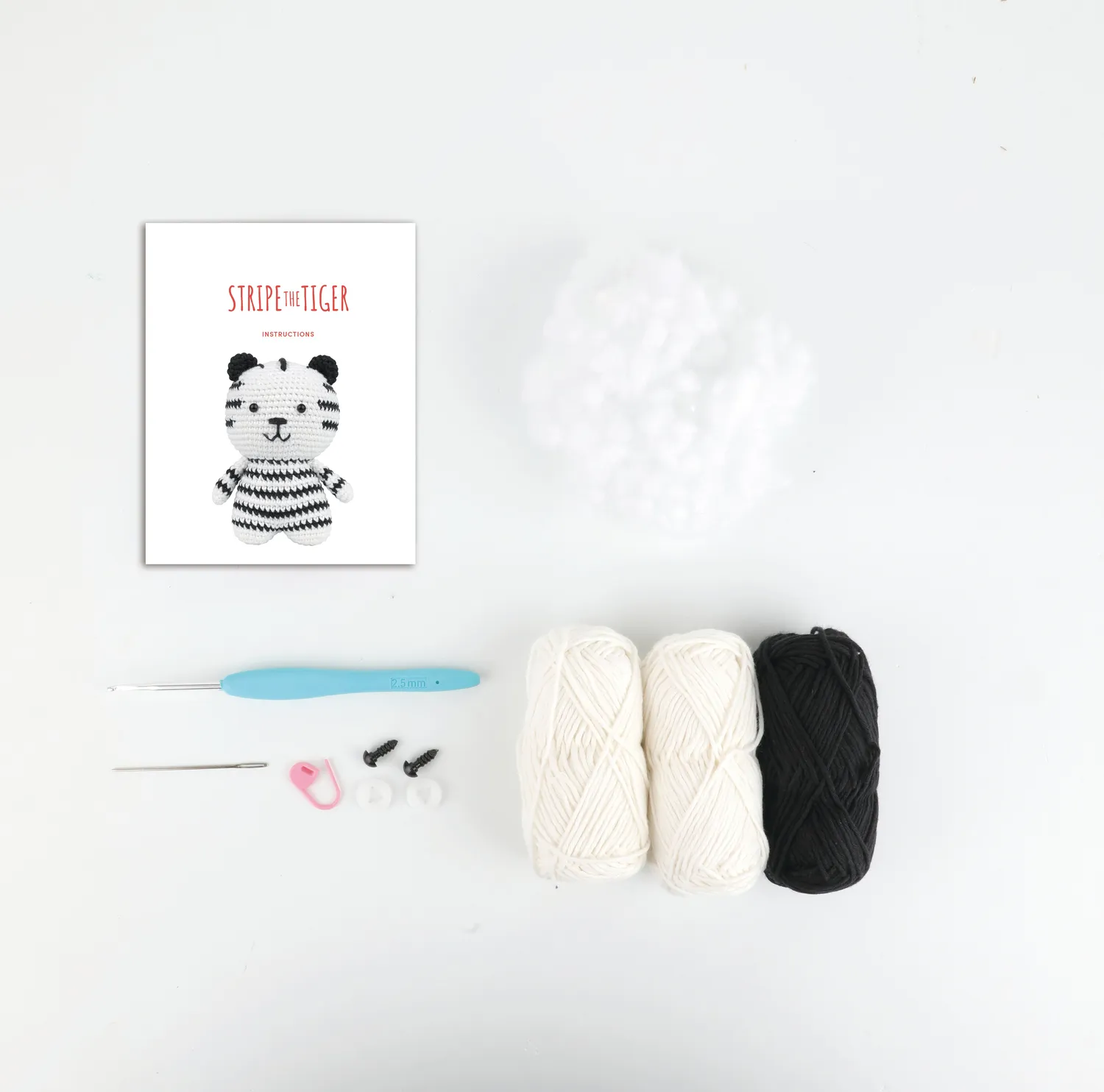 Anchor Stripe Tiger Amigurumi Häkelset Baumwolle