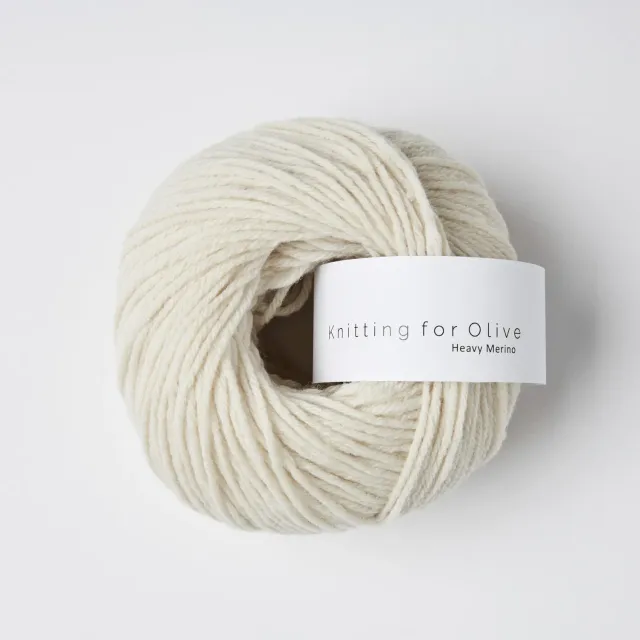 Knitting for Olive Heavy Merino Wollgarn Cream weiches Cremeweiß