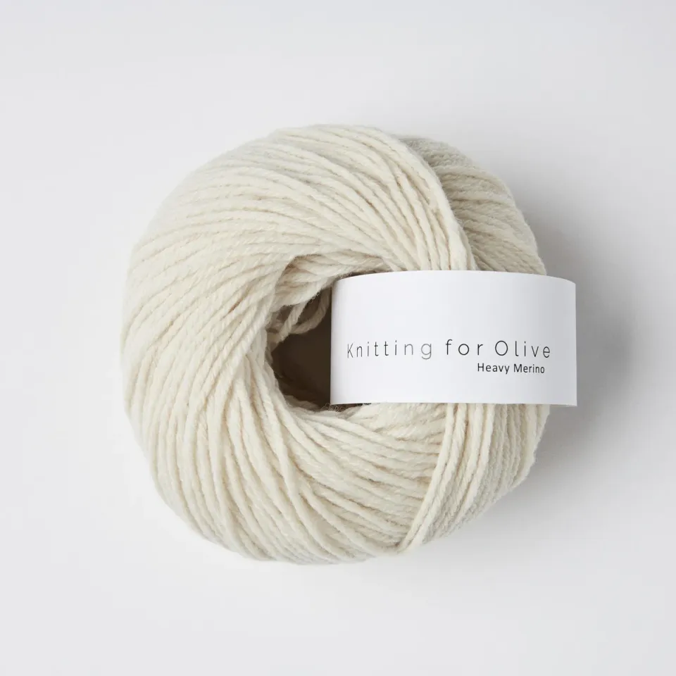 Knitting for Olive Heavy Merino Wollgarn Cream weiches Cremeweiß