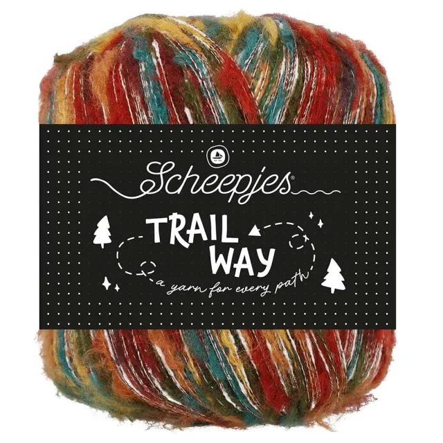 Scheepjes Trailway 008 Autumn Leaves Garn 50g Rot Braun