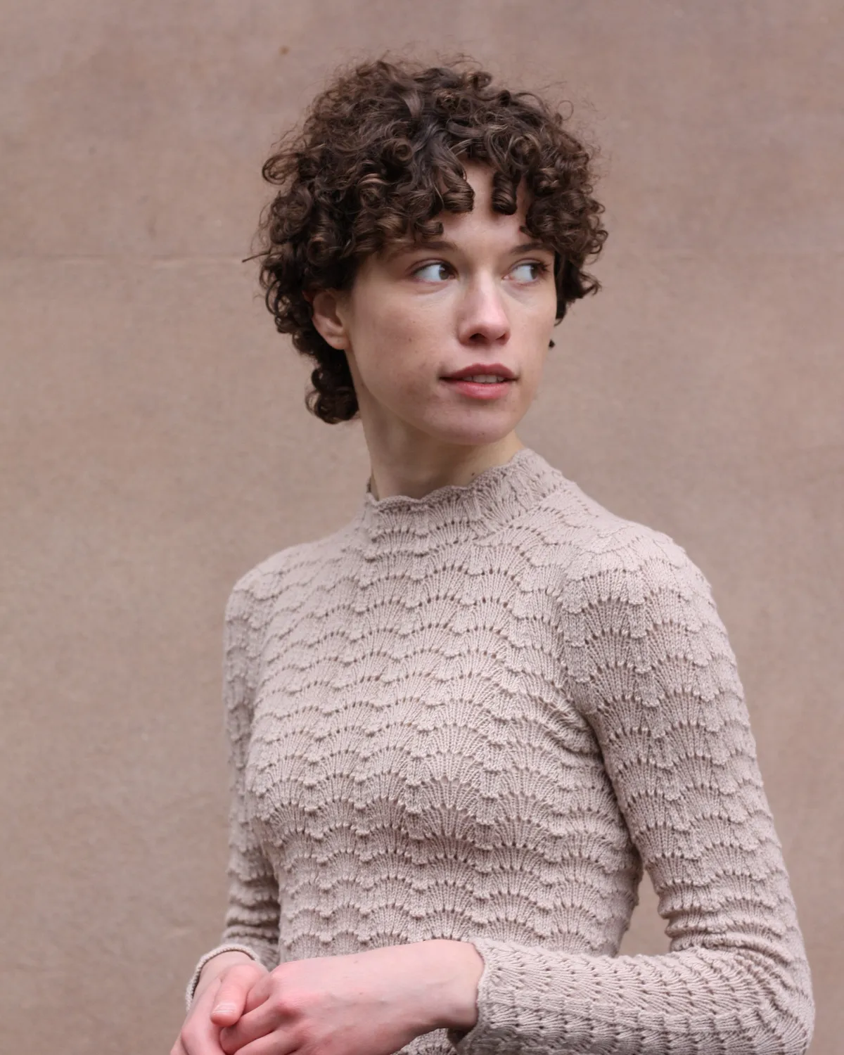 Knitting for Olive Barbroe Blouse Strickanleitung Deutsch Lochmuster