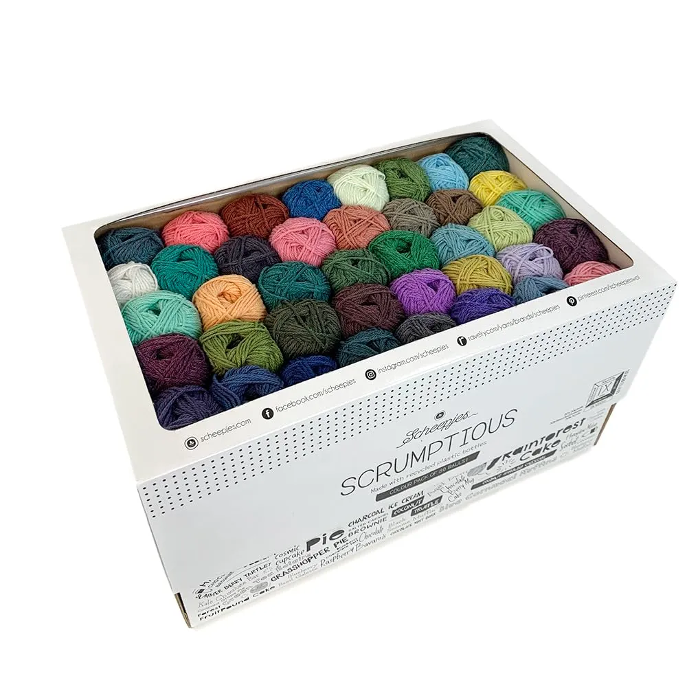 Scheepjes Scrumptious Farbpaket 80x30g Farbvielfalt