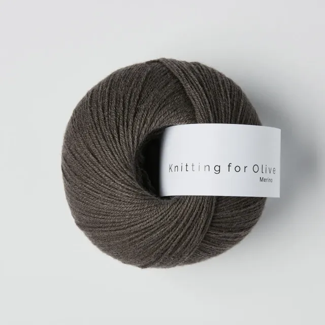 Knitting for Olive Merino Wolle Dark Moose graubraun