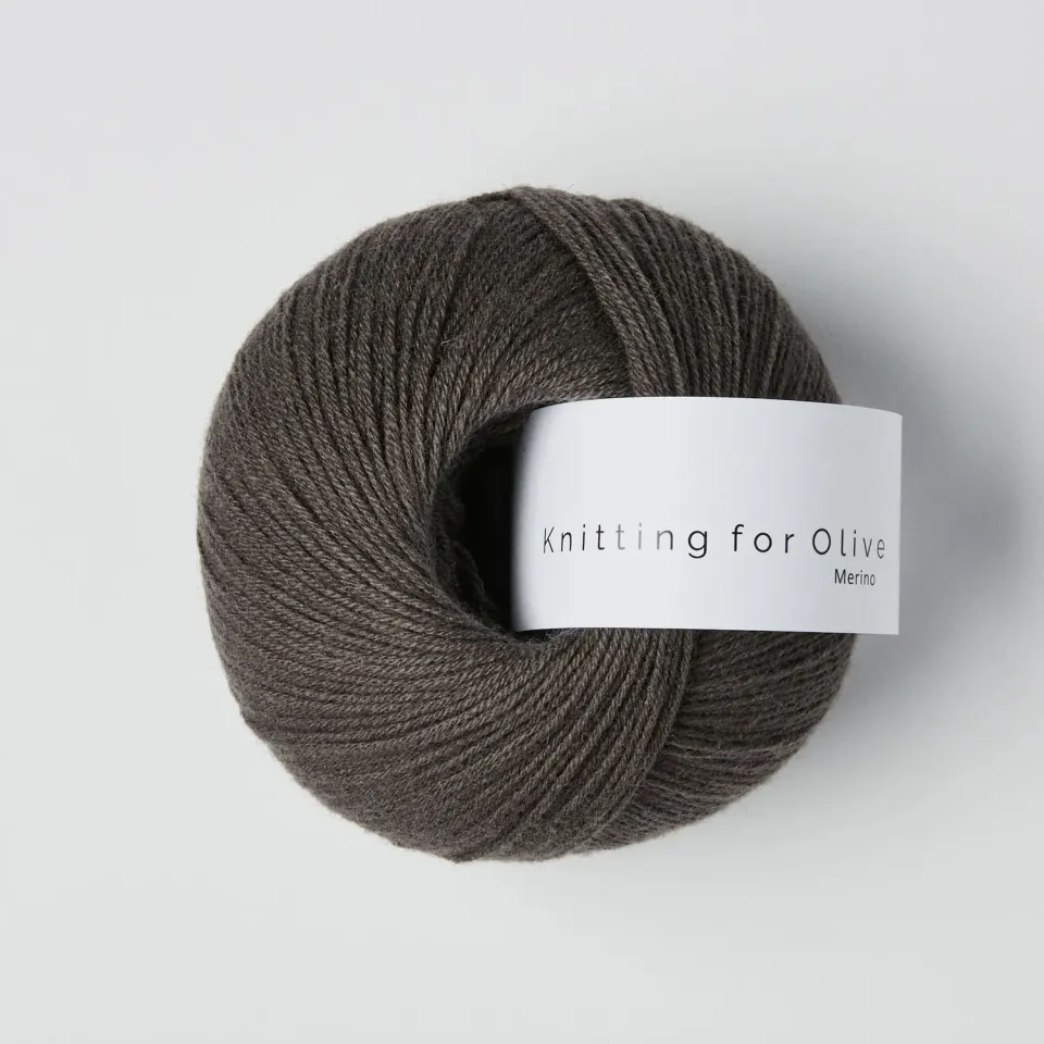 Knitting for Olive Merino Wolle Dark Moose graubraun