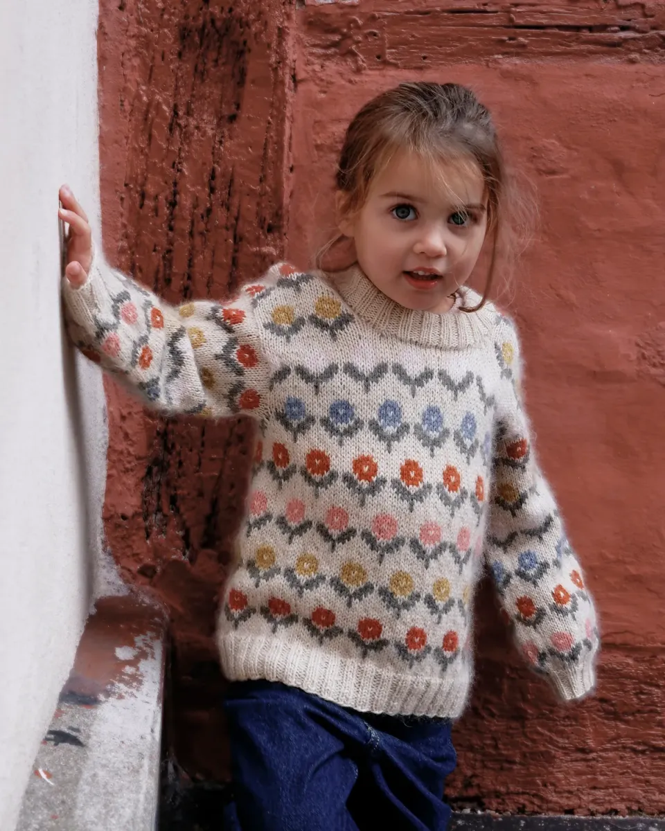 Knitting for Olive Anemone Sweater Anleitung Deutsch Kinder Fair Isle