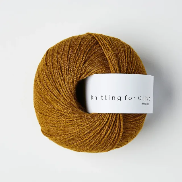 Knitting for Olive Merino Strickwolle Dark Ocher 50 g warm