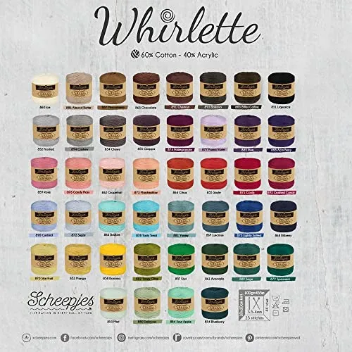 Scheepjes Whirlette 892 Crushed Candy Garn 100g uni