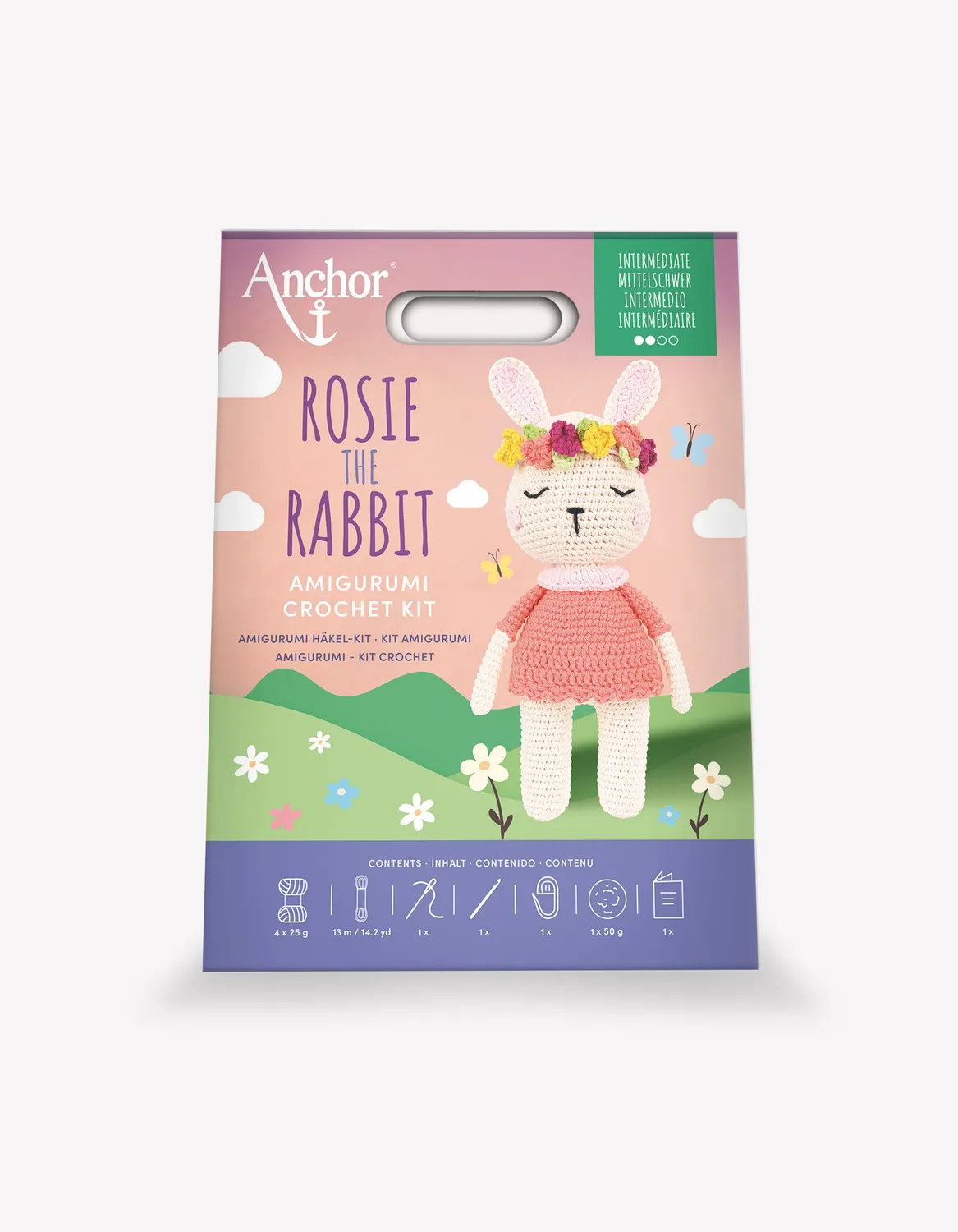 Anchor Rosie the Rabbit Amigurumi Häkelset Hase Baumwolle