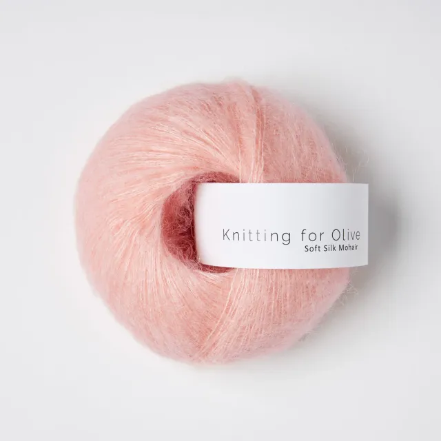 Knitting for Olive Soft Silk Mohair Poppy Rose Beilaufgarn