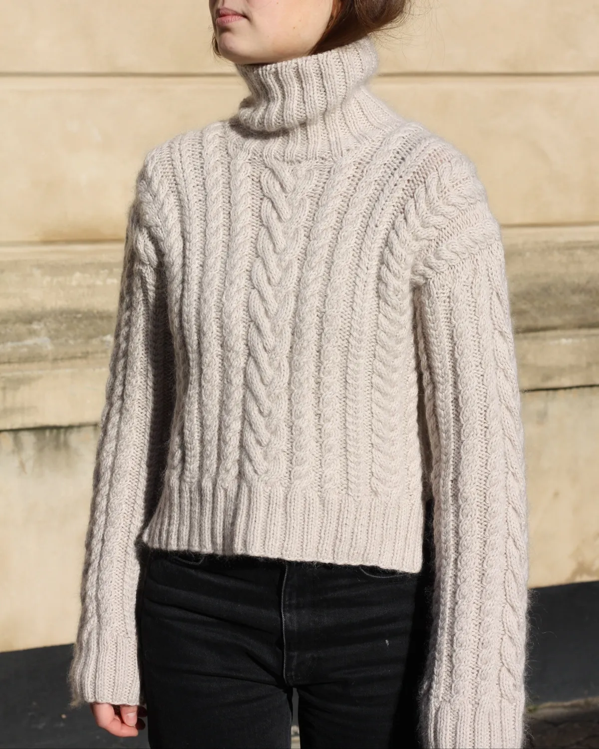 Knitting for Olive Chunky Cable Sweater Anleitung Zopfmuster