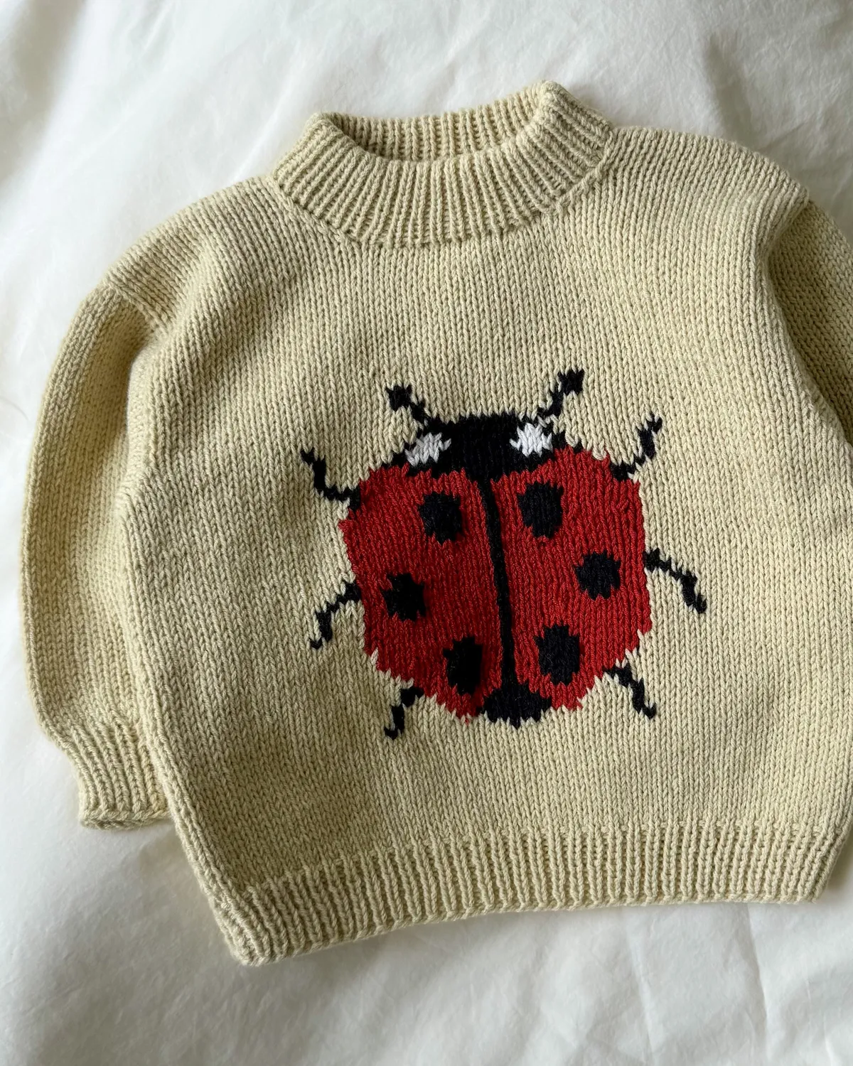 Knitting for Olive Ladybug Sweater Strickanleitung Kinder Deutsch