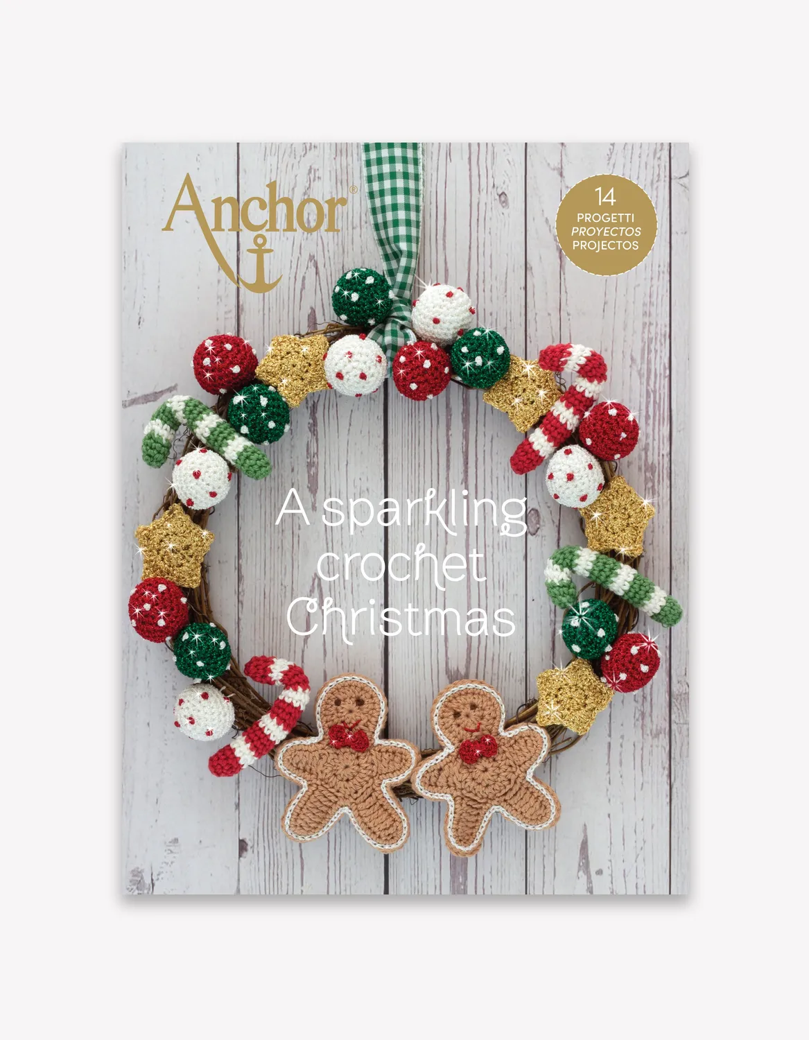 Anchor Crochet Metallic Weihnachten Häkelbuch 18 Anleitungen