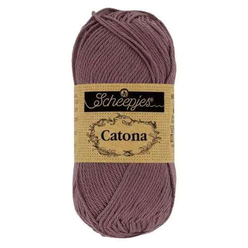 Scheepjes Catona 526 Ashes Baumwollgarn 50g mauve