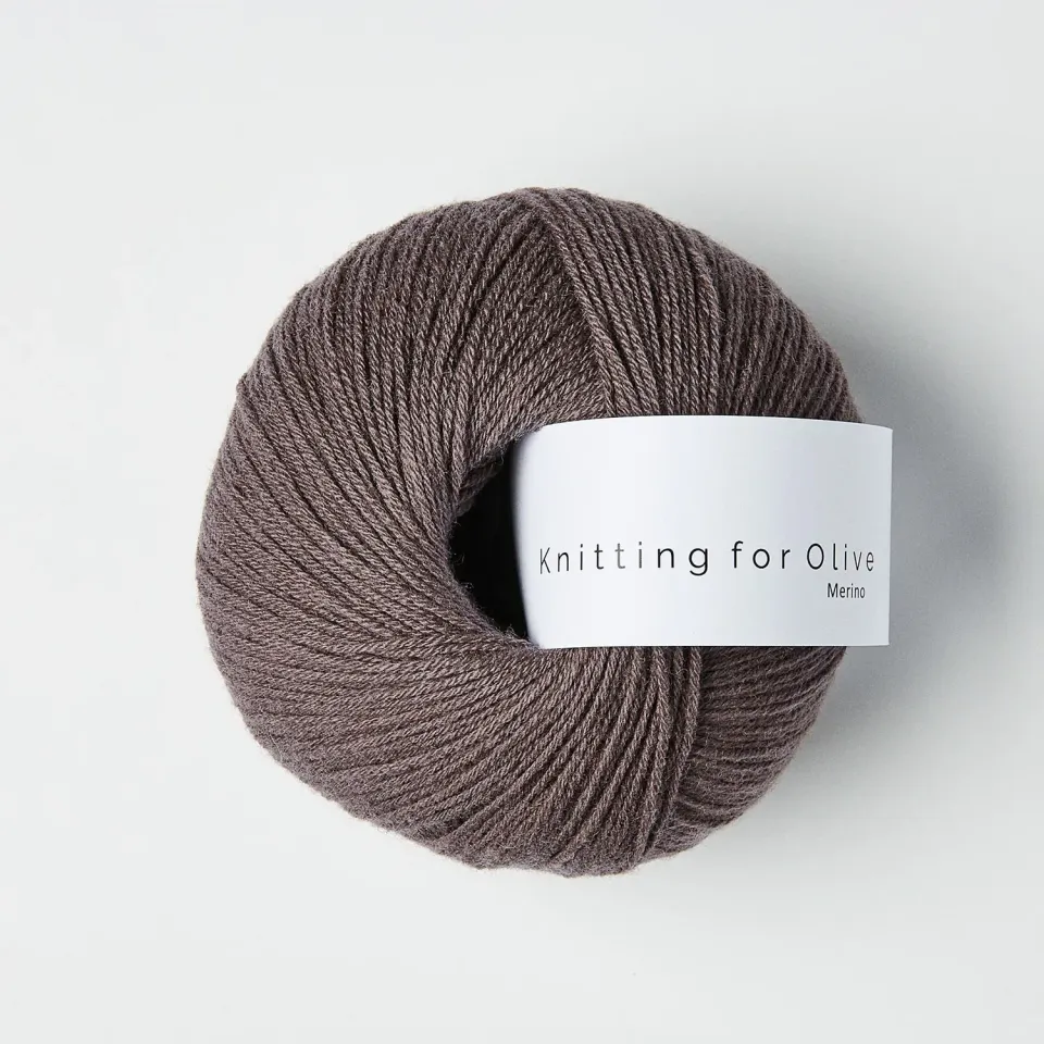 Knitting for Olive Merino Wolle Plum Clay 50g braunviolett