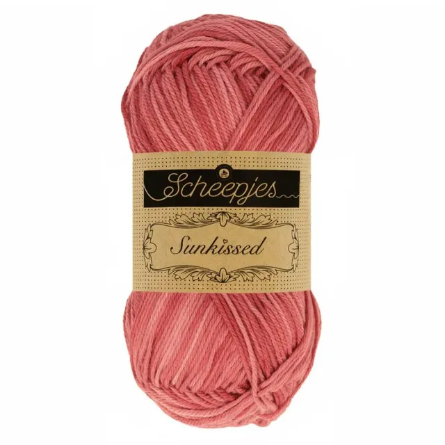 Scheepjes Sunkissed 008 Garn 50g Baumwolle Rot