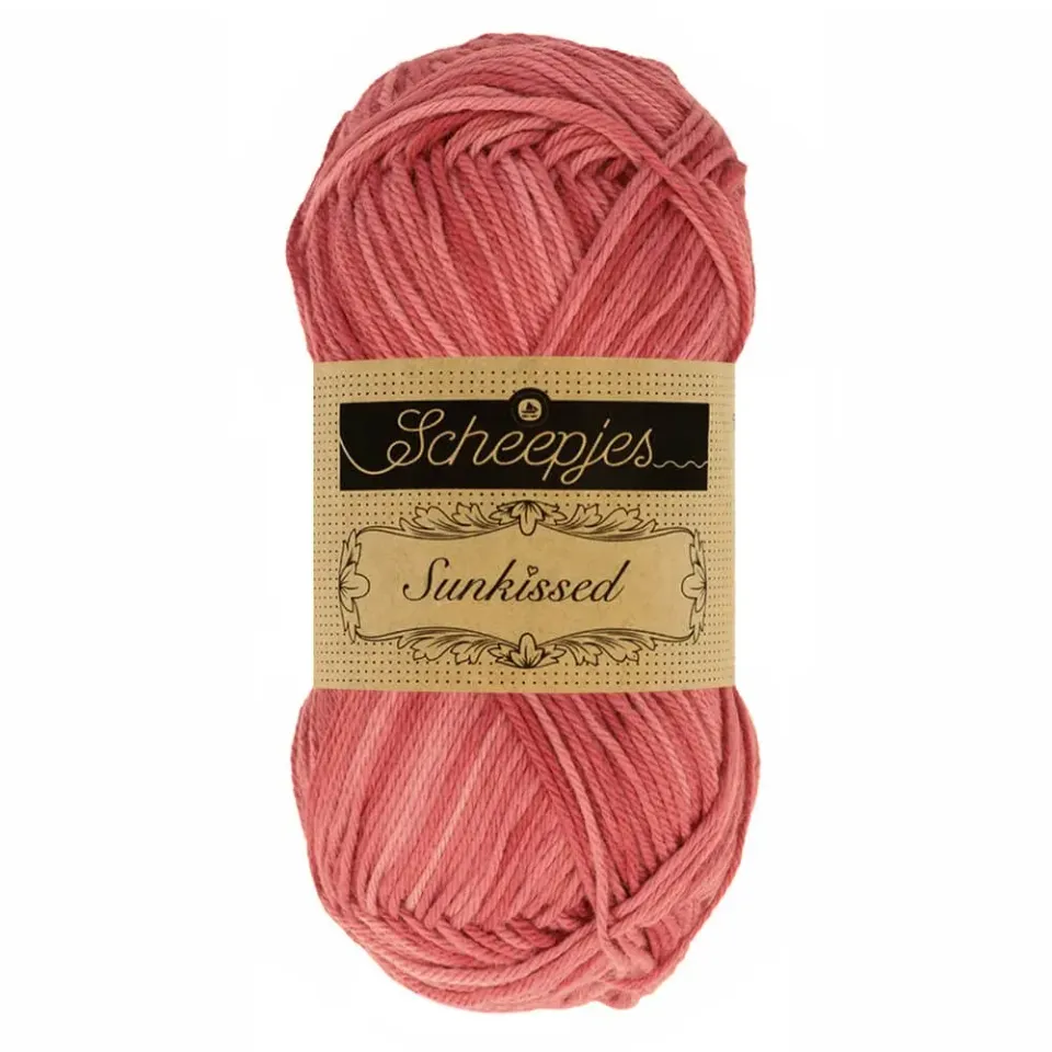 Scheepjes Sunkissed 008 Garn 50g Baumwolle Rot