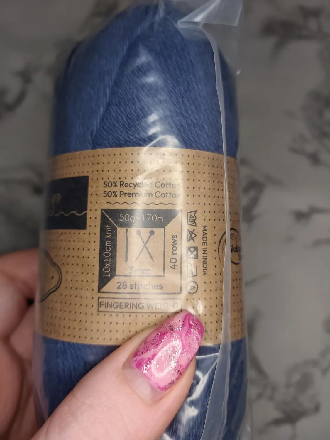 Scheepjes Cotton Create 551 Cut Garn 50g Gelb Baumwolle