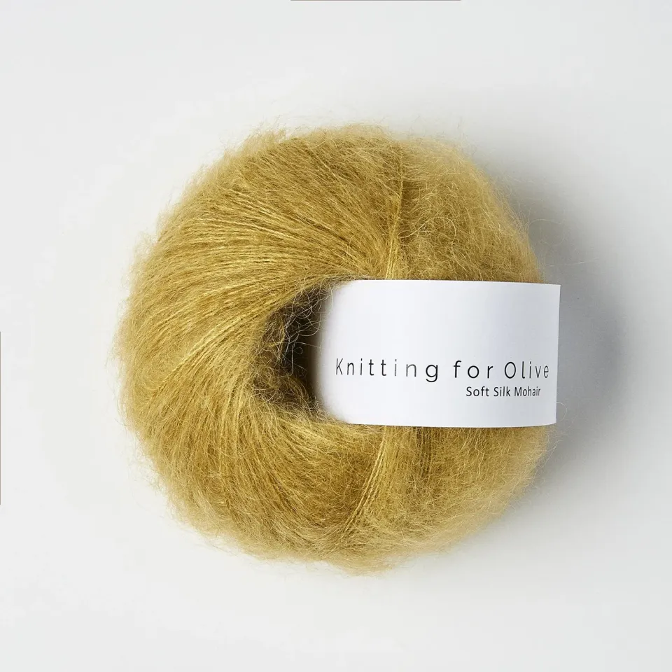 Knitting for Olive Soft Silk Mohair Dusty Honey Wolle 25g honiggelb