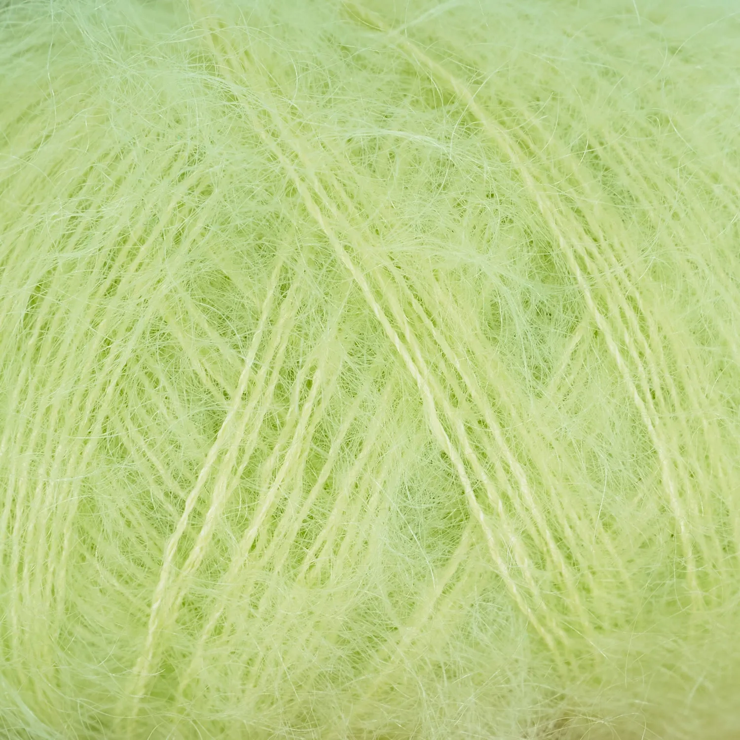 Knitting for Olive Soft Silk Mohair Garn Lemon Grass 25 g