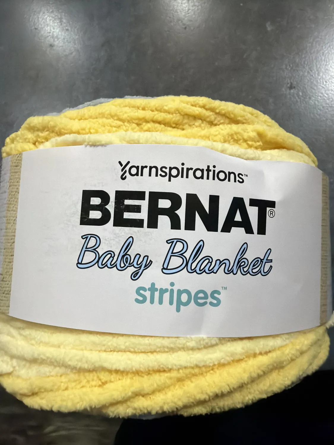 Bernat Baby Blanket Stripes Wolle Seaglass dick