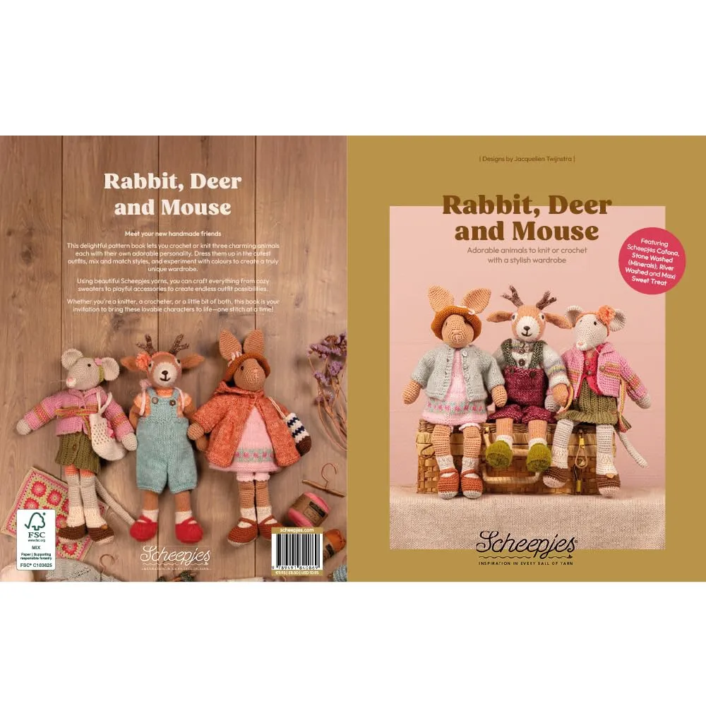 Scheepjes Rabbit Deer Mouse Strickbuch Tiere