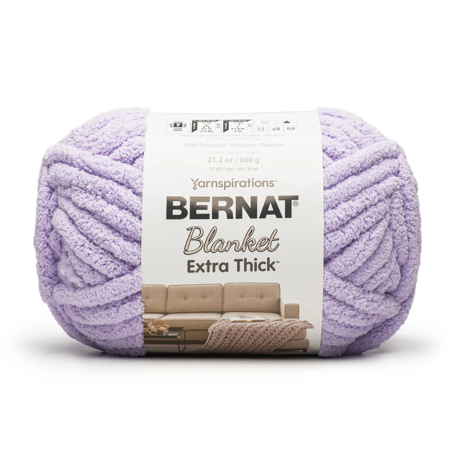 Bernat Blanket Extra Thick Garn 600g Jumbo Chenille
