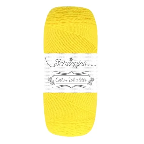 Scheepjes Cotton Whirlette 816 Bobbel Banana Gelb 100g Baumwolle