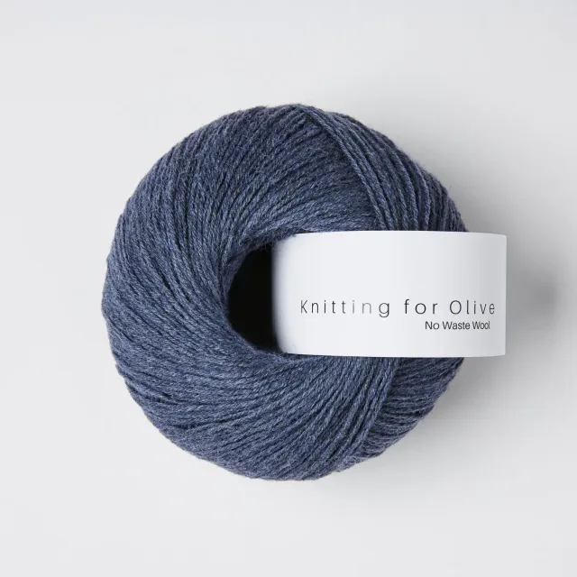 Knitting for Olive No Waste Wool 50 g Blue Whale blau Recycling