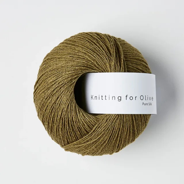 Knitting for Olive Pure Silk Seidengarn Olive olivgrün