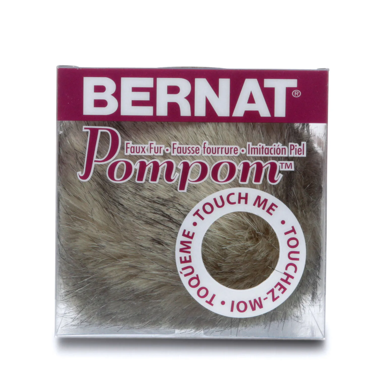 Bernat Faux Fur Pompom Weiß White Rabbit Fellbommel