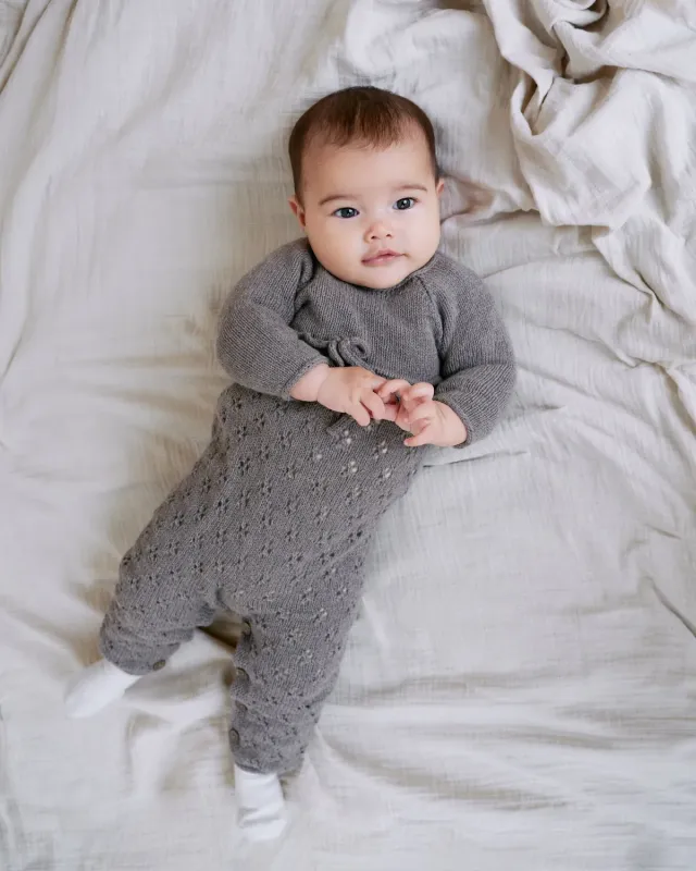 Knitting for Olive Clover Jumpsuit Strickanleitung Baby Kleemuster