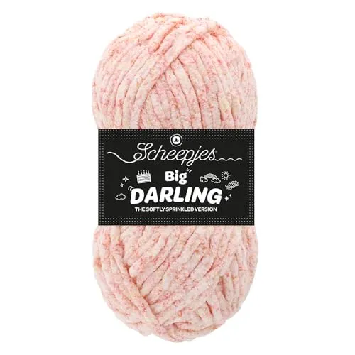 Scheepjes Big Darling Strickgarn 01 Snow Cone 150g bunt