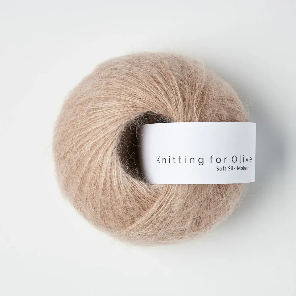 Knitting for Olive Soft Silk Mohair Wolle Mushroom Rose