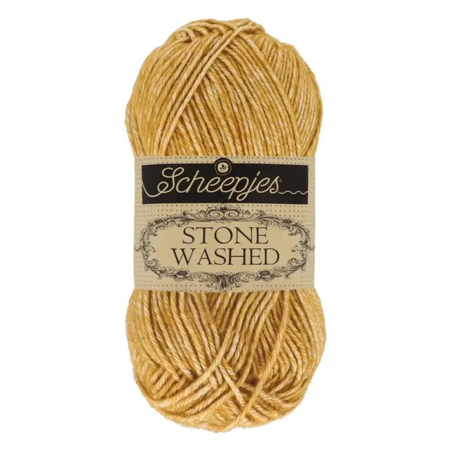 Scheepjes Stone Washed Garn 50g 809 Gelber Jaspis