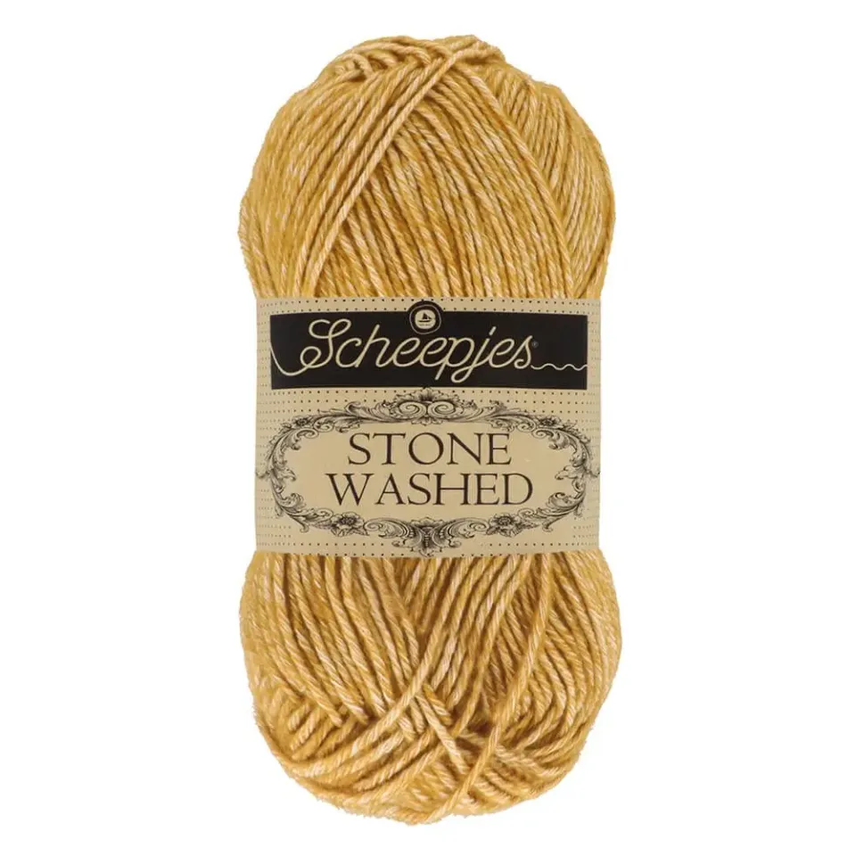 Scheepjes Stone Washed Garn 50g 809 Gelber Jaspis