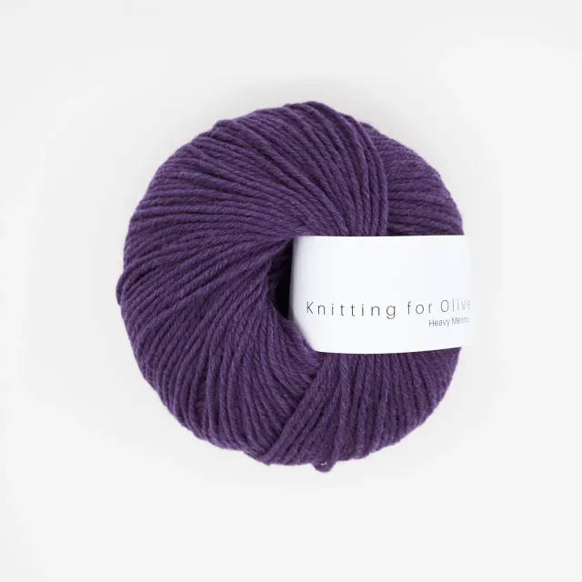 Knitting for Olive Heavy Merino Wolle Plum Lila 50g