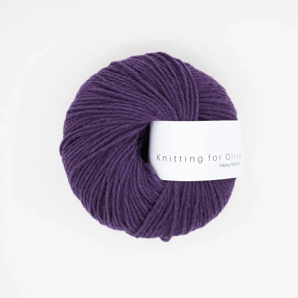 Knitting for Olive Heavy Merino Wolle Plum Lila 50g
