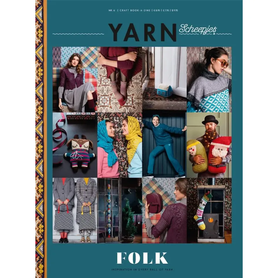Scheepjes YARN Bookazine 6 Folk Anleitungsheft Stricken Häkeln