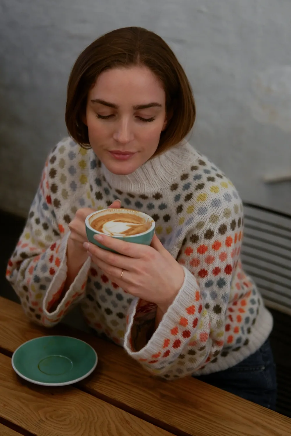 Knitting for Olive Dot Sweater Strickanleitung XS-4XL Colorwork