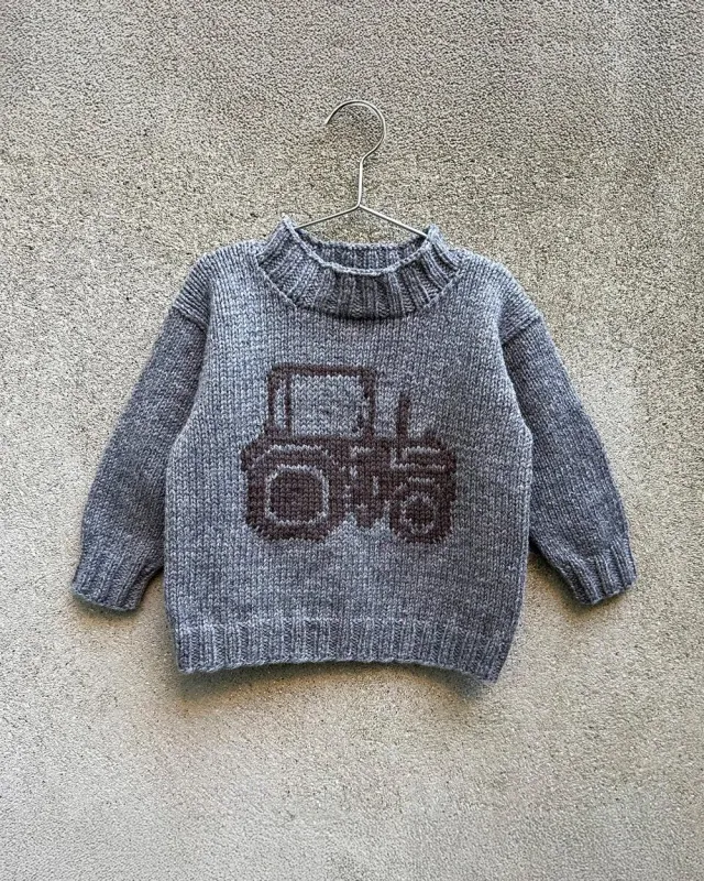 Knitting for Olive Tractor Sweater Strickanleitung deutsch Traktor