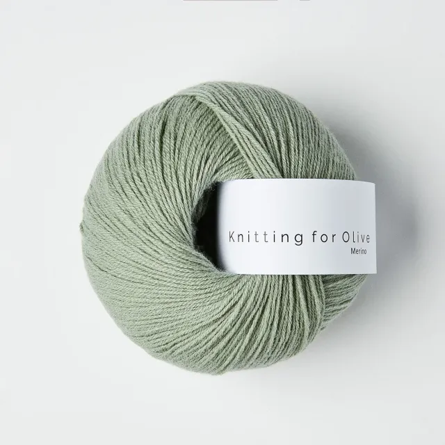 Knitting for Olive Merino Wolle Dusty Artichoke 50g mintgrün