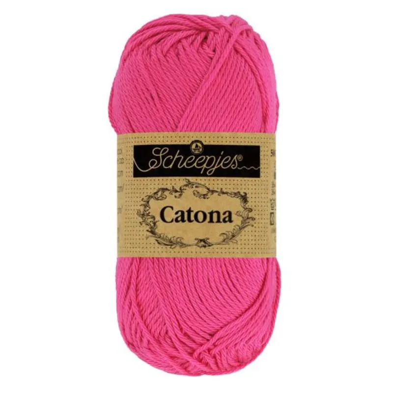 Scheepjes Catona Garn 50g Shocking Pink Baumwolle