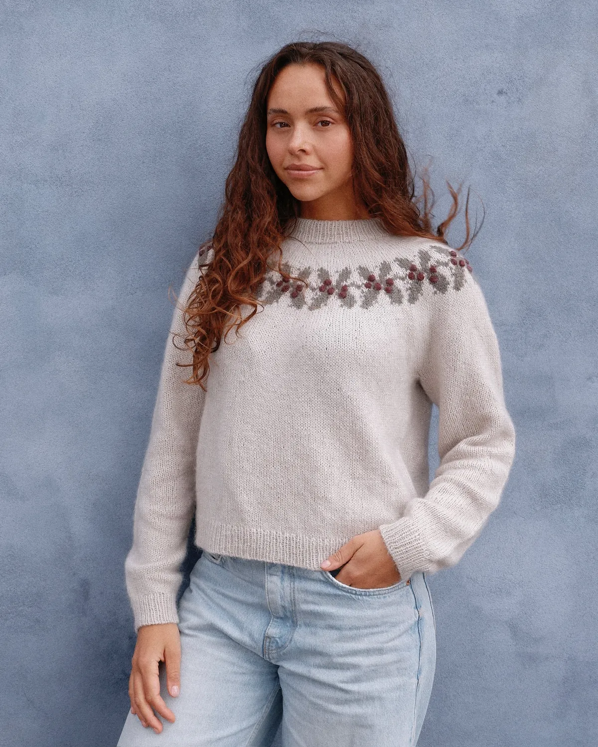 Knitting for Olive Holly Sweater Strickanleitung Weihnachtspullover